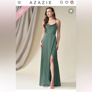 Azazie bridesmaid dress. size 14 cowl neck dress. Never worn.